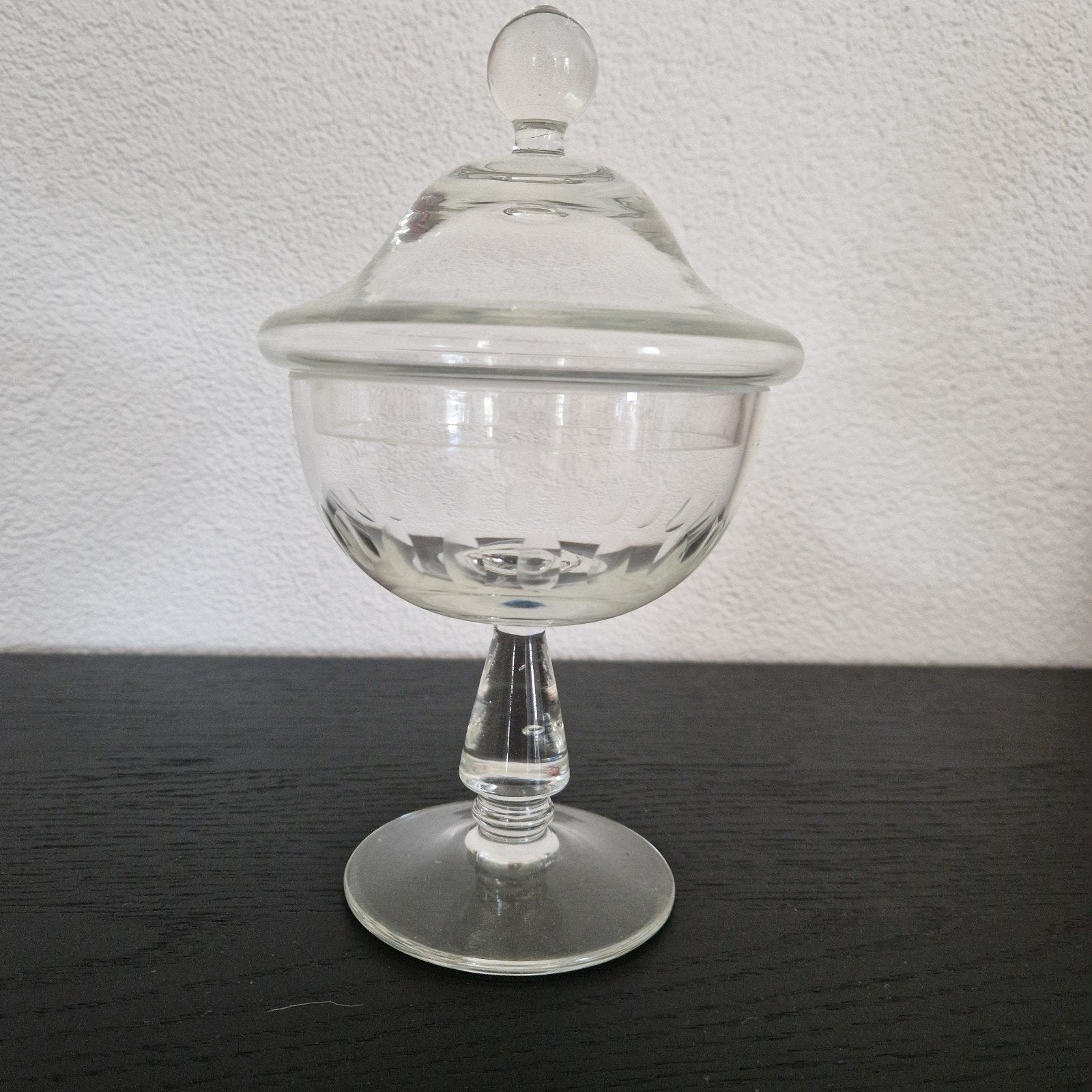 Vintage kristallen stolpje op pootje perfecte staat, Ophalen of Verzenden