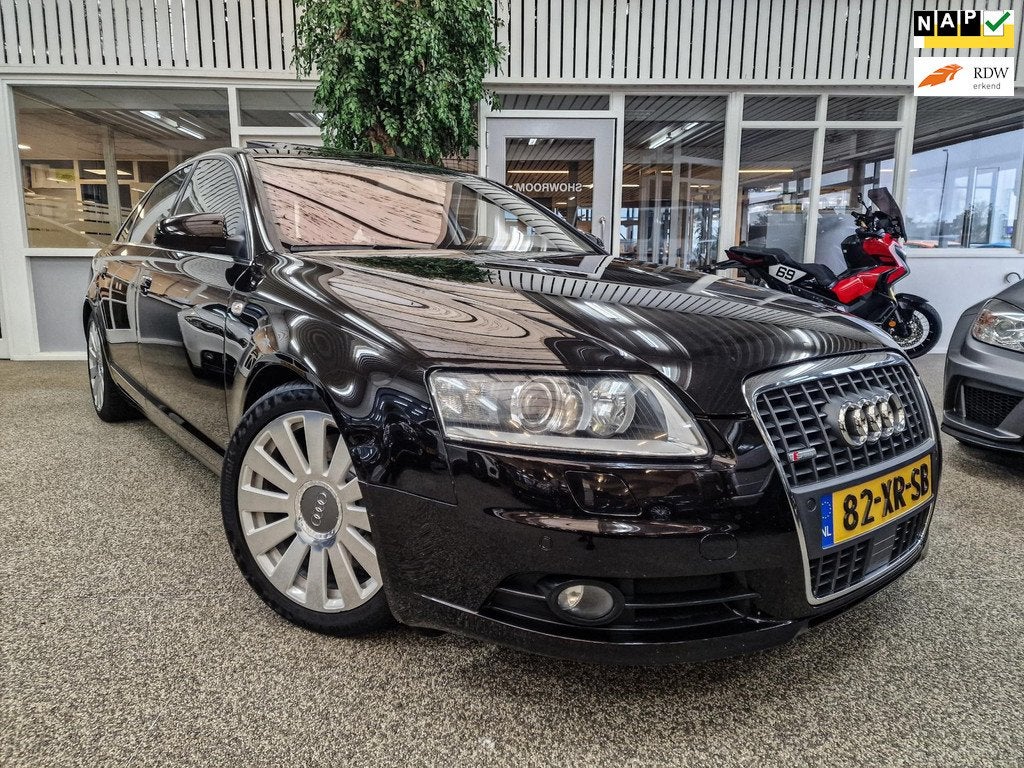 Audi A6 Limousine 4.2 FSI quattro S-Line Acc Bose Keyless Sc, Auto's, Audi, Automaat, Gebruikt, 8 cilinders, Zwart