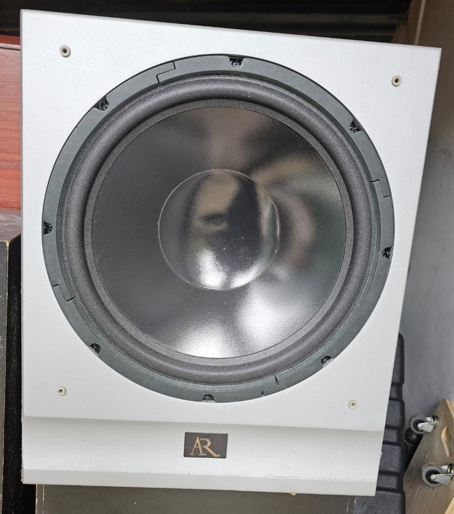 Acoustic Research Status Sub 30A 30 cm,180 watt, garantie !, Audio, Tv en Foto, Luidsprekers, Gebruikt, Front, Rear of Stereo speakers
