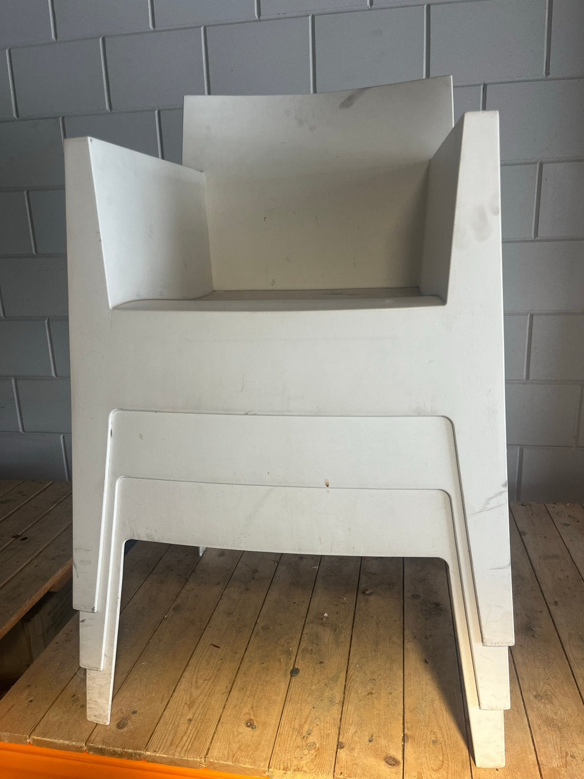 Driade tuinstoelen Philippe Starck Toy, Ophalen, Gebruikt, Kunststof, Stapelbaar