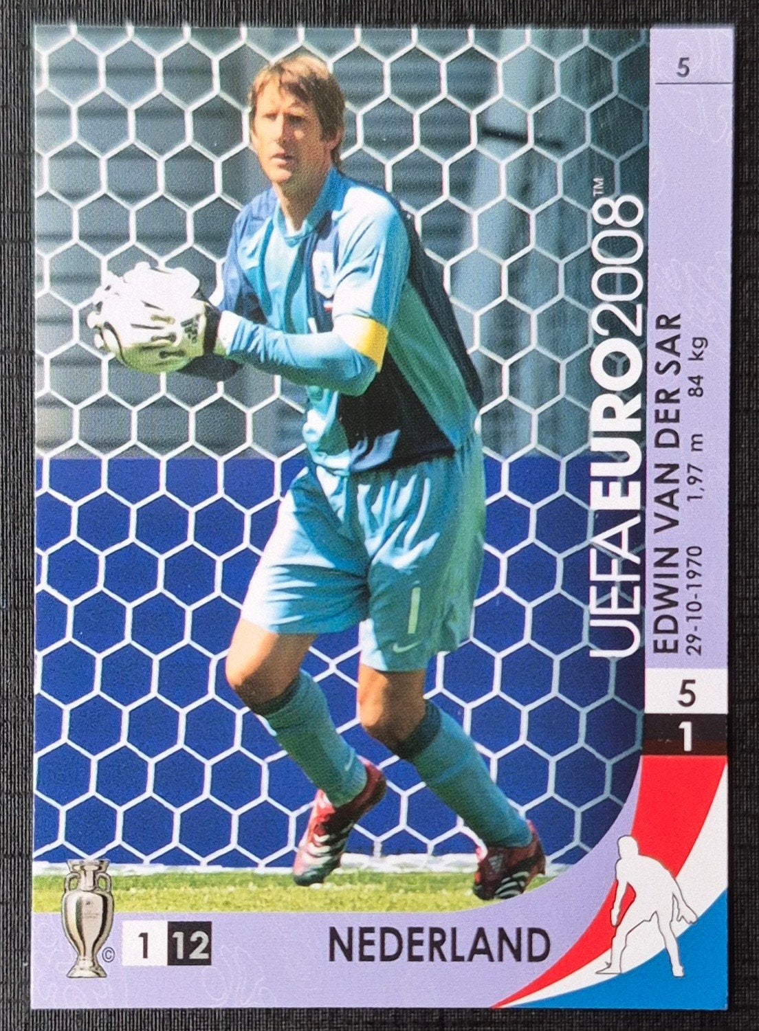 Panini Edwin van der Sar - Nederland, EK 2008, Ophalen of Verzenden, Zo goed als nieuw, Plaatje
