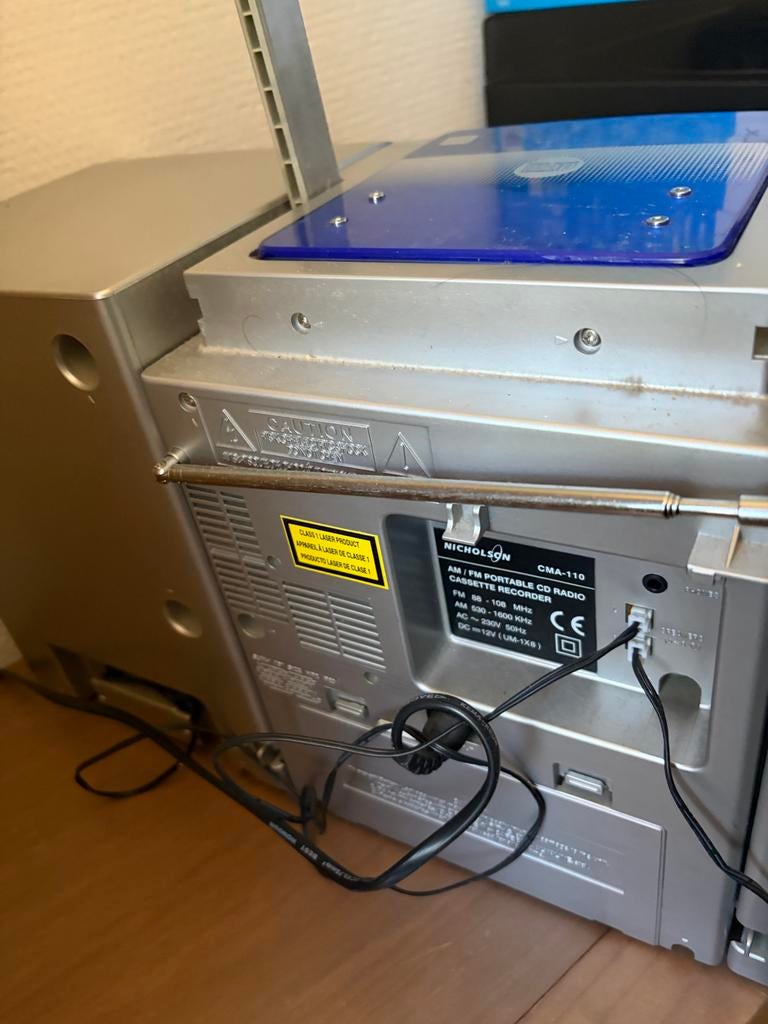 Radio met CD- en Cassettespeler - Nicholson CMA-110, Gebruikt, Cassettedeck, Draagbaar, Ophalen