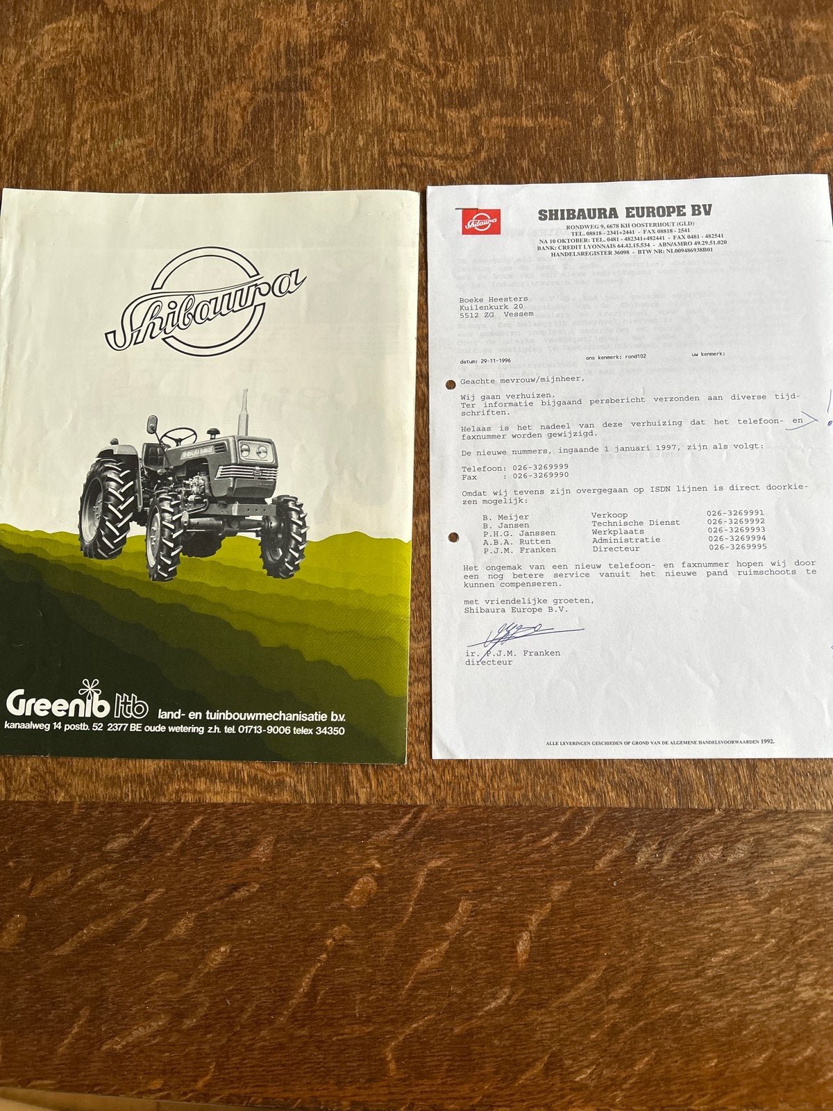 Shibaura Tractor Folder - Greenib Land- en Tuinbouwmechanisa, Ophalen of Verzenden, Zo goed als nieuw, Folder