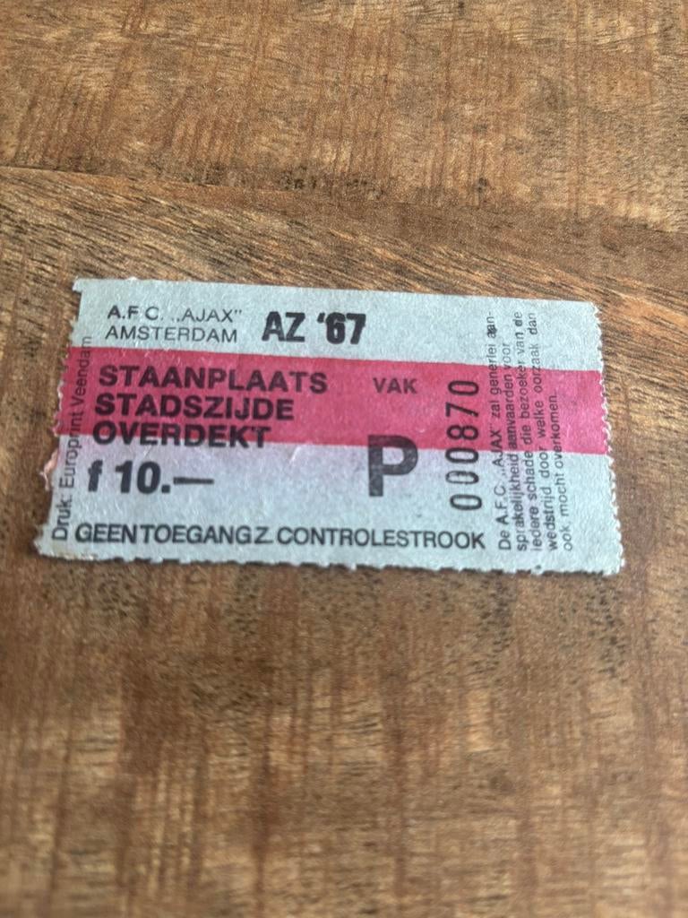 Ajax - AZ ‘67 02-02-1986, Verzamelen, Ophalen of Verzenden, Ajax, Overige typen