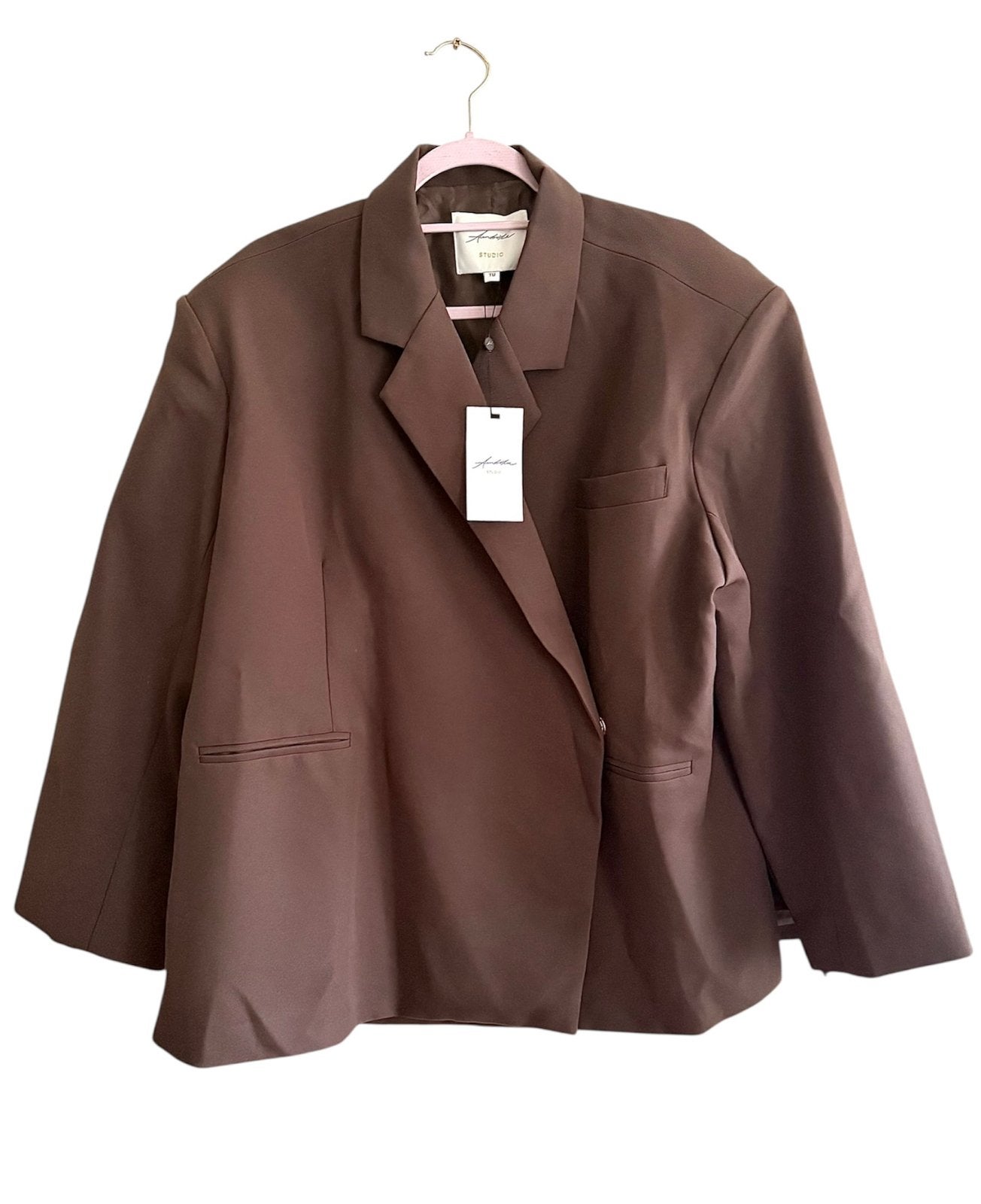 Oversized blazer AMBIKA nieuw, Kleding | Dames, Jasjes, Kostuums en Pakken, Bruin, Maat 42/44 (L), Nieuw, Ophalen of Verzenden