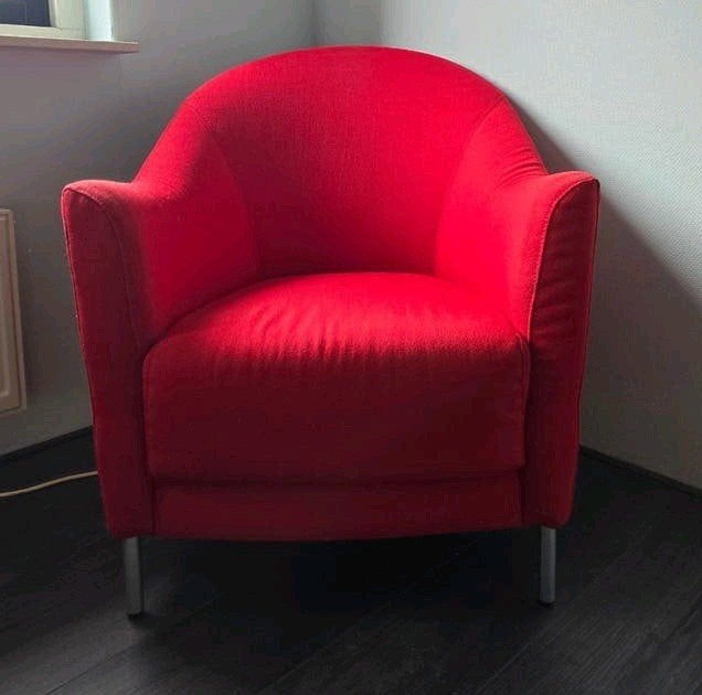 Rode fauteuil, Ophalen, Gebruikt, 75 tot 100 cm, Stof
