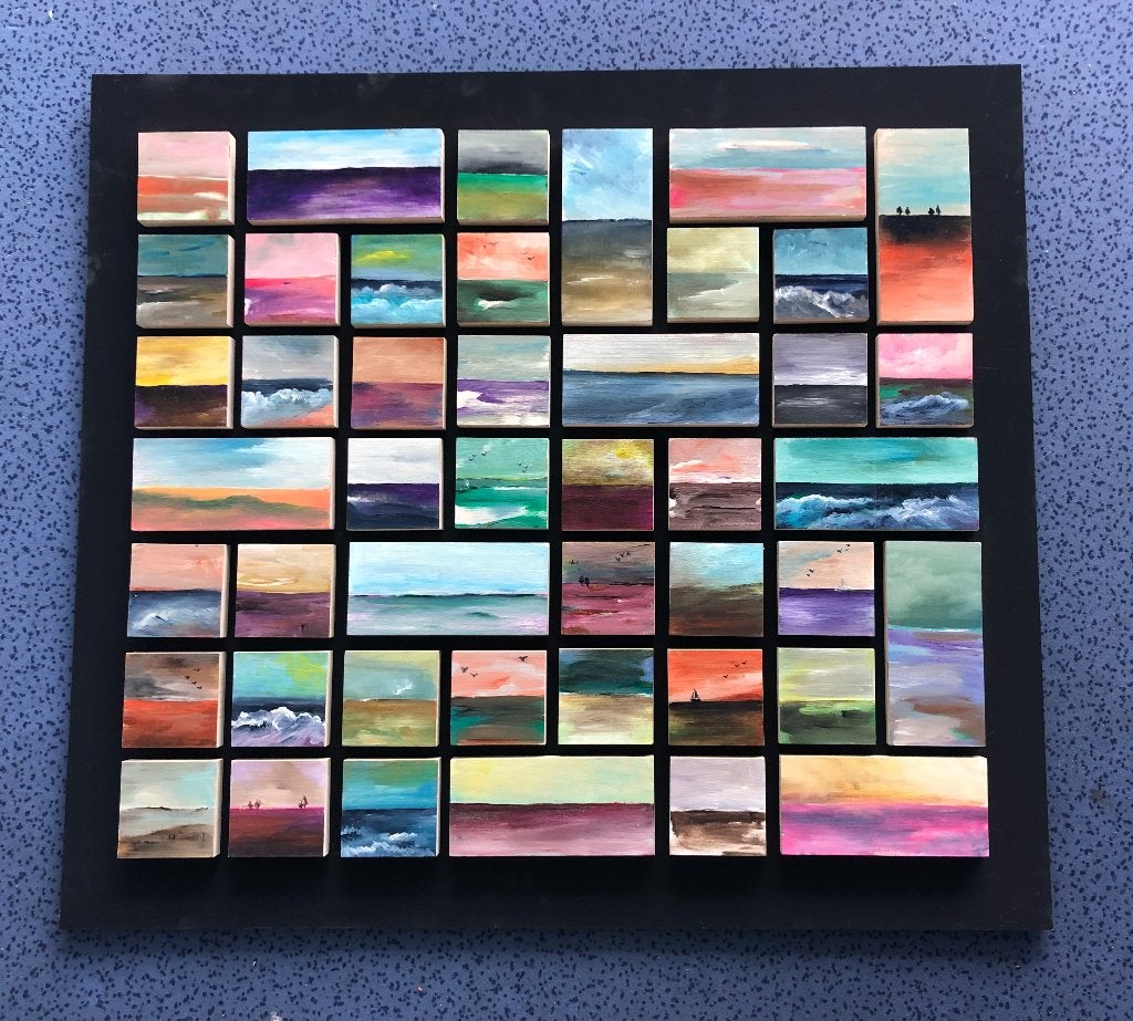 Collage van landschappen, Ophalen, Oorspronkelijke maker, Nieuw, Schilderij