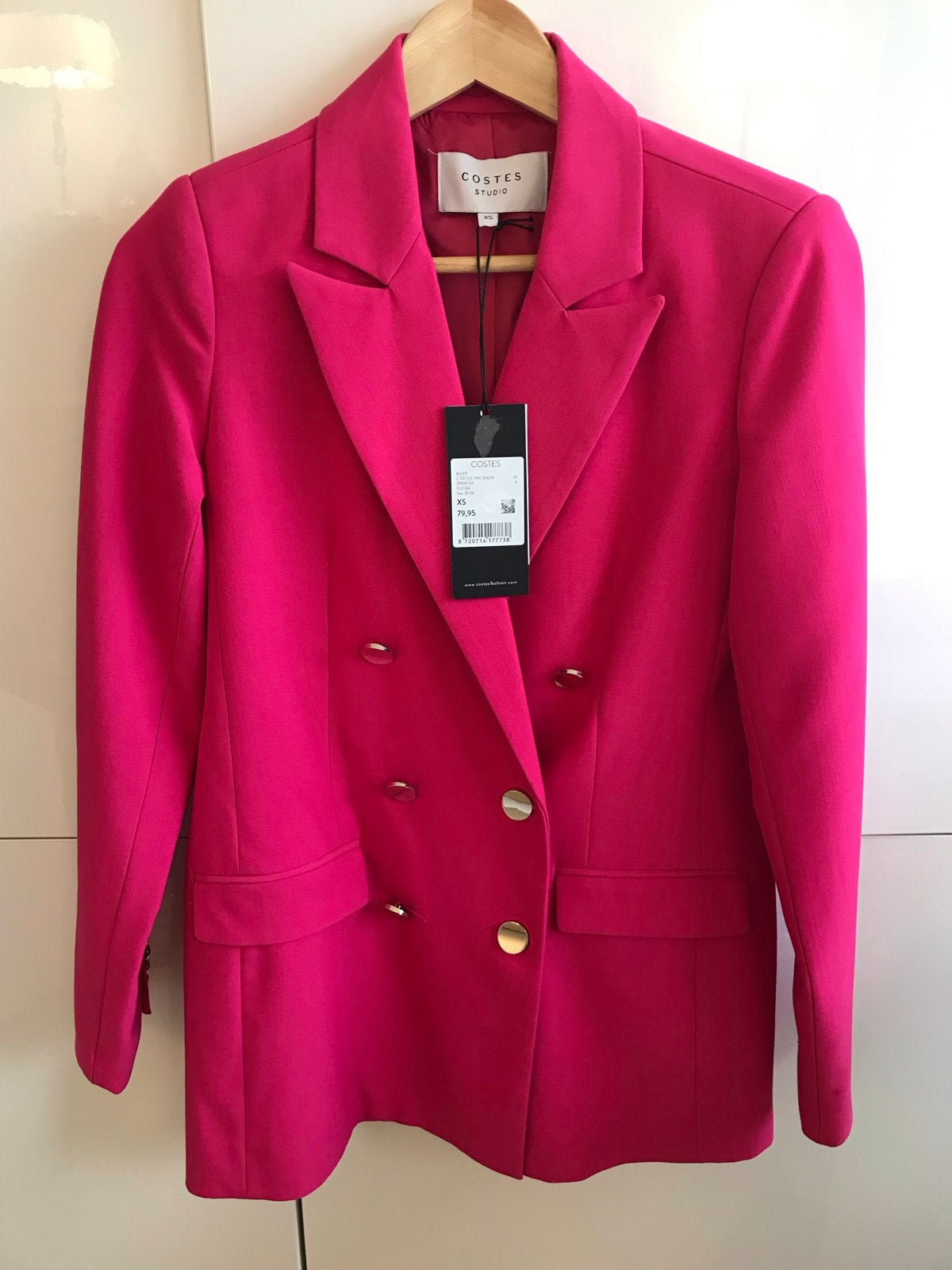 Costes Studio fuchsia blazer maat XS nieuw met kaartjes, Nieuw, Ophalen of Verzenden, Jasje, Roze