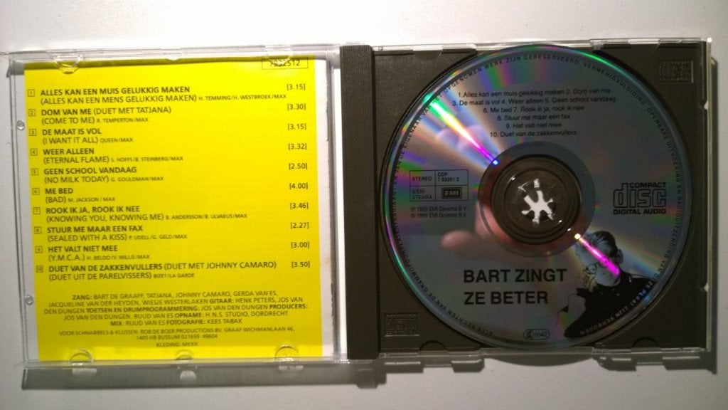 Bart de Graaff - Bart Zingt Ze Beter!, Ophalen of Verzenden, Zo goed als nieuw, Pop, Album