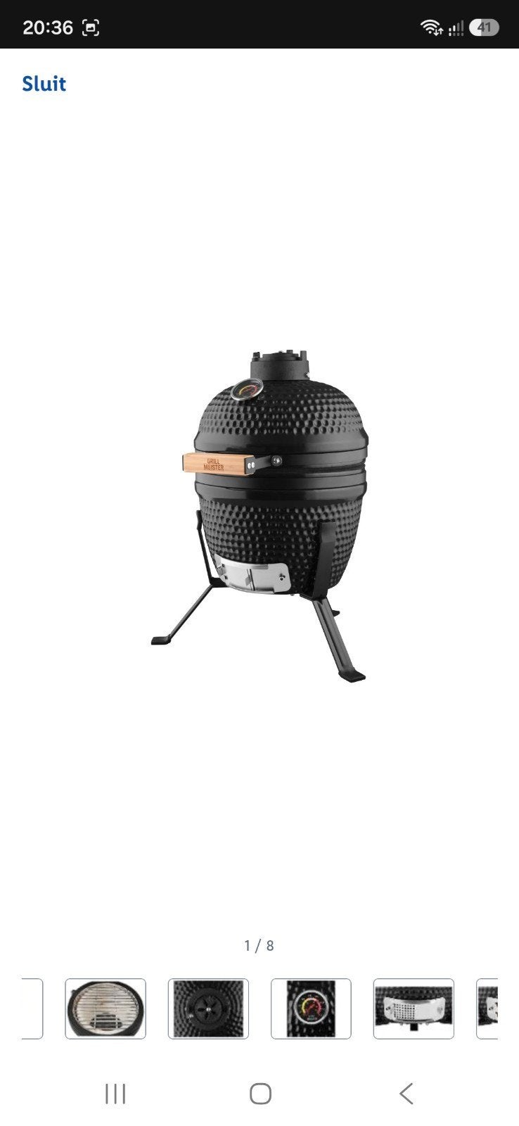 Nieuwe Grillmeister Kamado BBQ mini (mist vuurschaal), Ophalen of Verzenden
