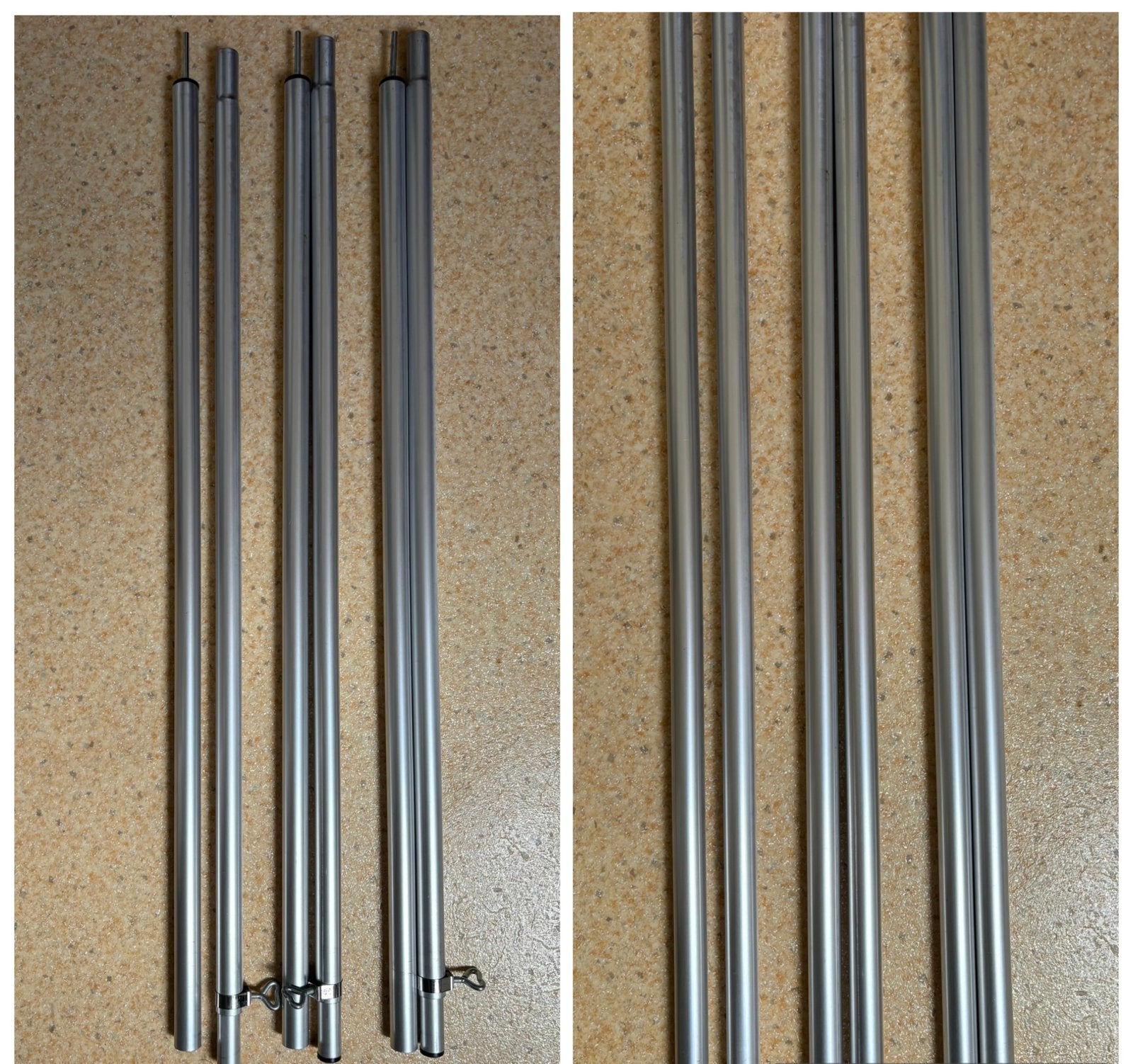 Luifelstokken  Aluminium, Ophalen