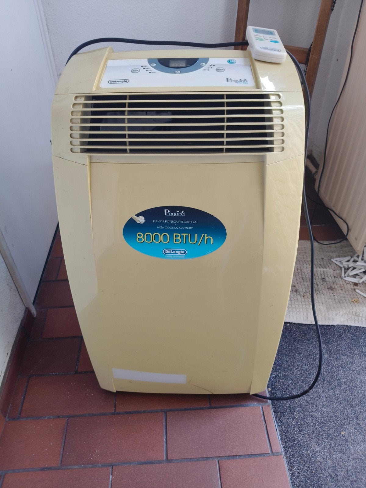 Delonghi mobiele airco., Ophalen, Minder dan 60 m³, 3 snelheden of meer, Zo goed als nieuw