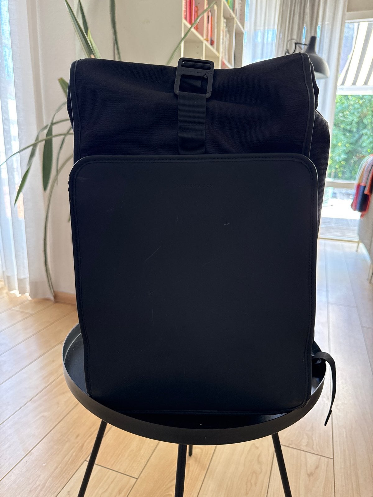 Kapten & Son rugzak Bergen All Black, Overige merken, Gebruikt, 25 tot 40 cm, Ophalen of Verzenden