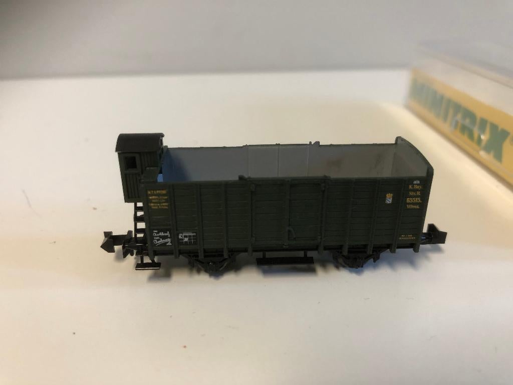 Minitrix 3203 KBSB hoge open goederen wagon zgan ovp, Hobby en Vrije tijd, Modeltreinen | N-Spoor, Gelijkstroom, Trix, Wagon, Ophalen of Verzenden