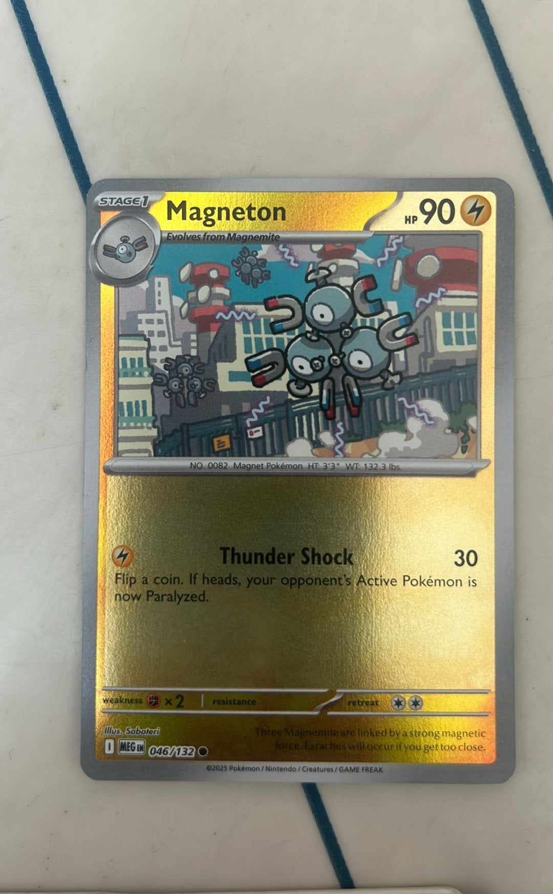 Magneton meg046, Hobby en Vrije tijd, Verzamelkaartspellen | Pokémon, Verzenden, Zo goed als nieuw