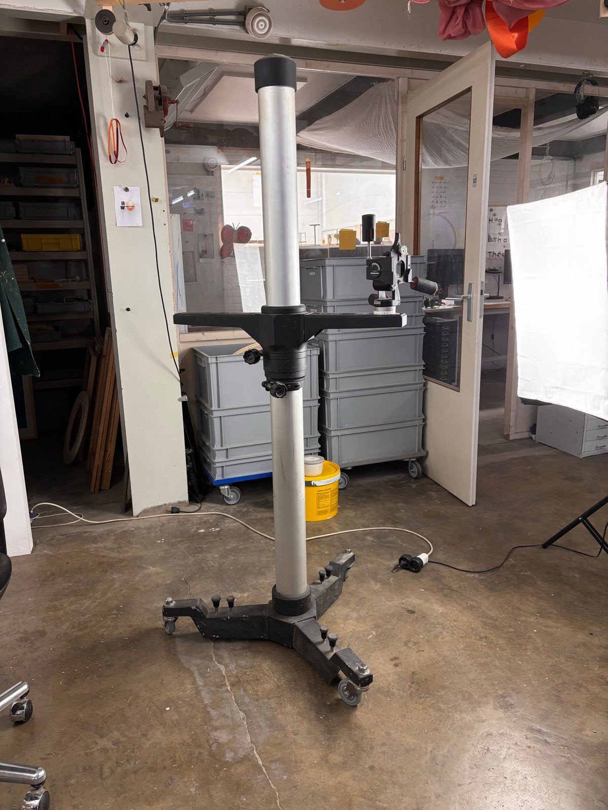 Manfrotto Monostand / Camera Stand met 3-weg statiefkop, Manfrotto, Statief, Ophalen, Gebruikt