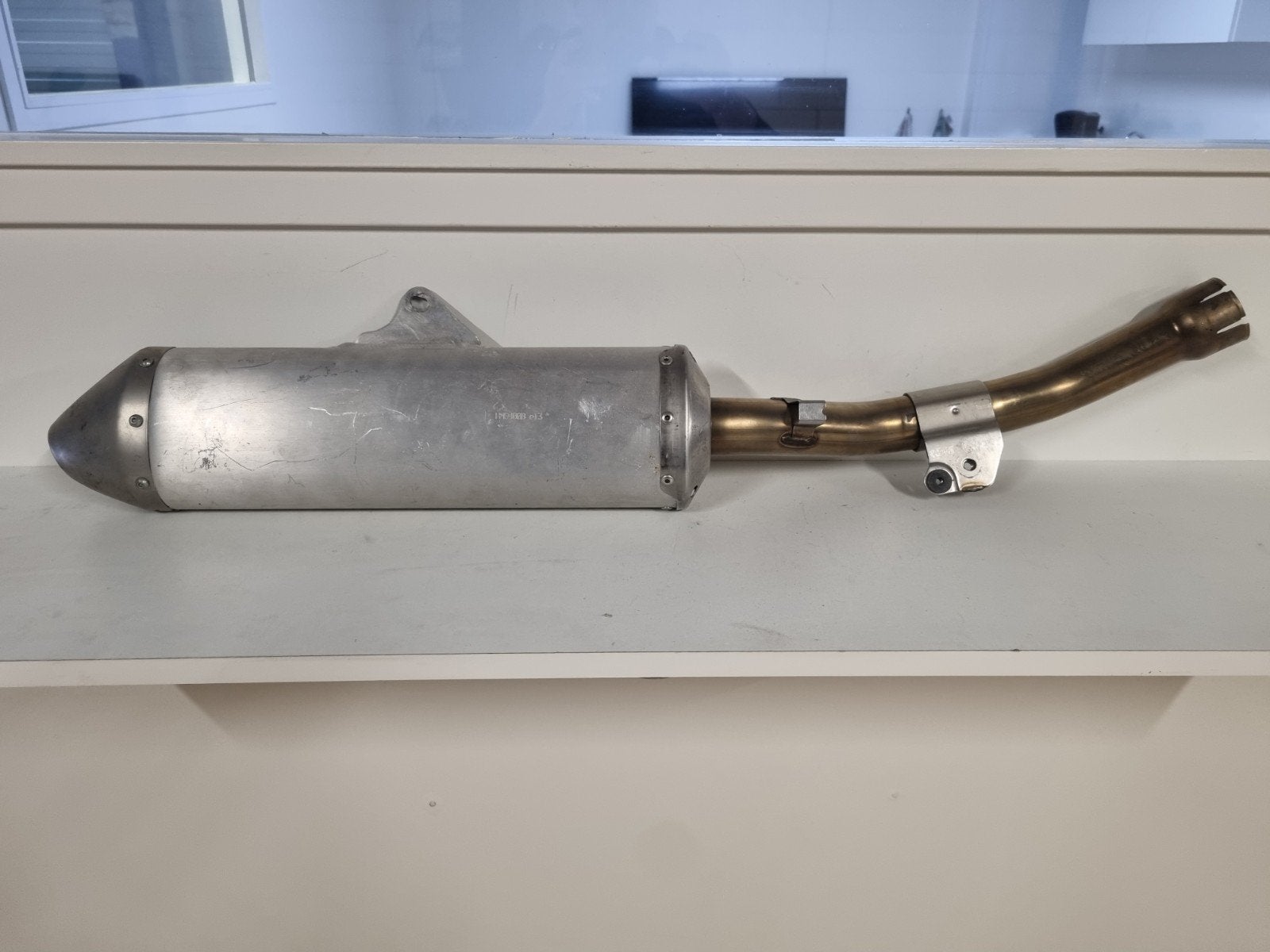 Uitlaatdemper Yamaha WR 250 - Origineel, Motoren, Ophalen of Verzenden