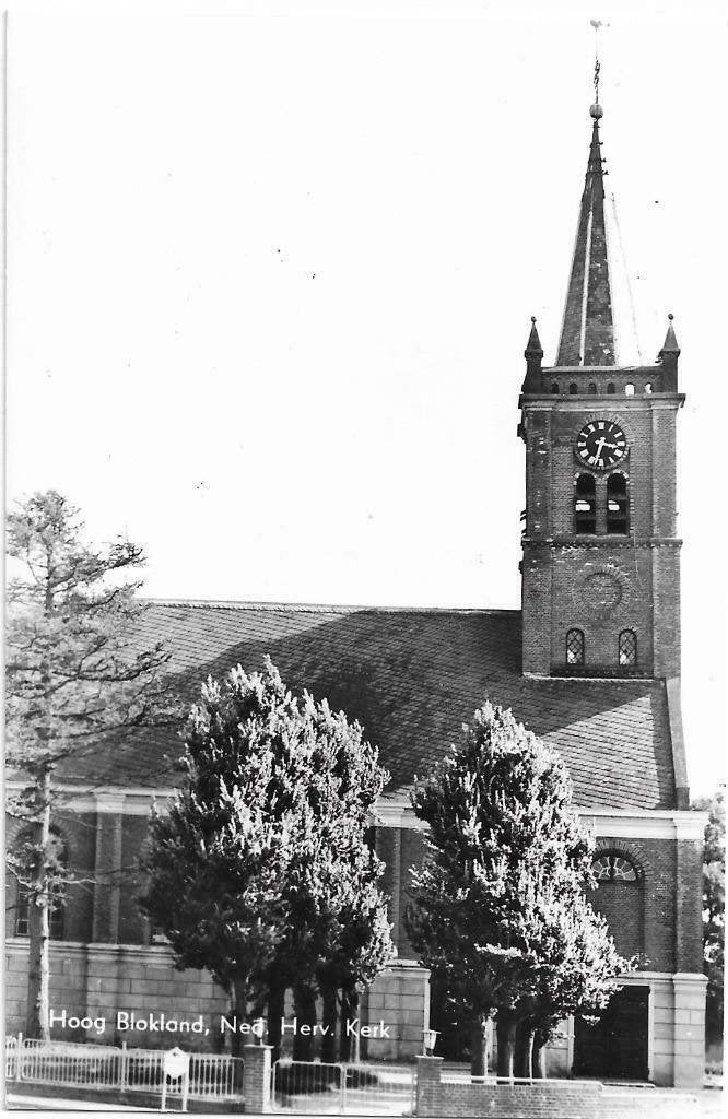 AK Hoogblokland - Ned. Herv. Kerk, Verzenden, 1960 tot 1980, Ongelopen, Zuid-Holland