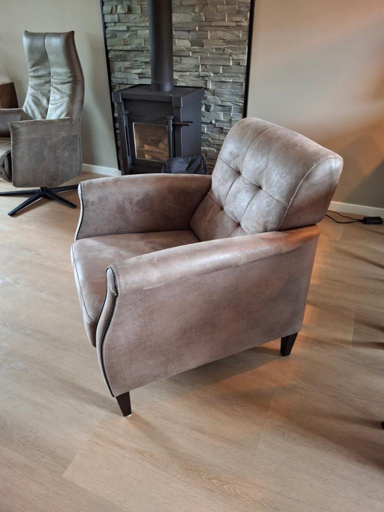 Fauteuil, Ophalen of Verzenden, Gebruikt, 75 tot 100 cm, 50 tot 75 cm