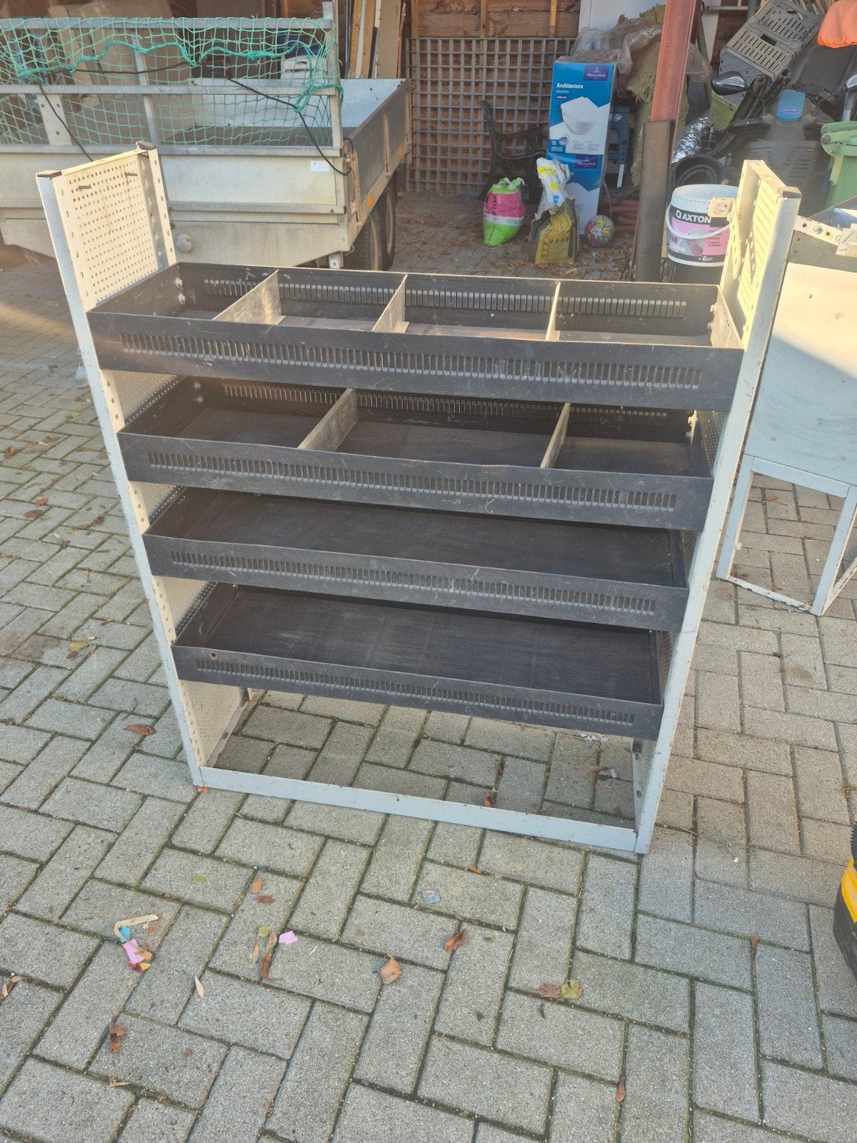stelling kast voor bedrijfswagen, Ophalen, Gebruikt