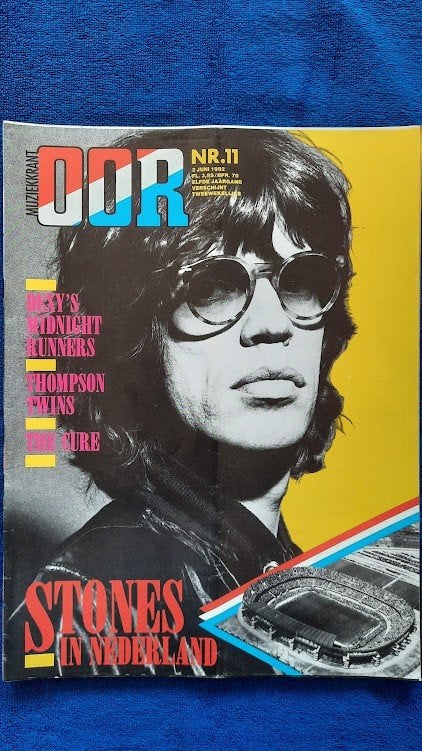 OOR 11-1982 Rolling Stones in Nederland Mick Jagger Keith Ri, Boeken, Tijdschriften en Kranten, Ophalen of Verzenden, Zo goed als nieuw