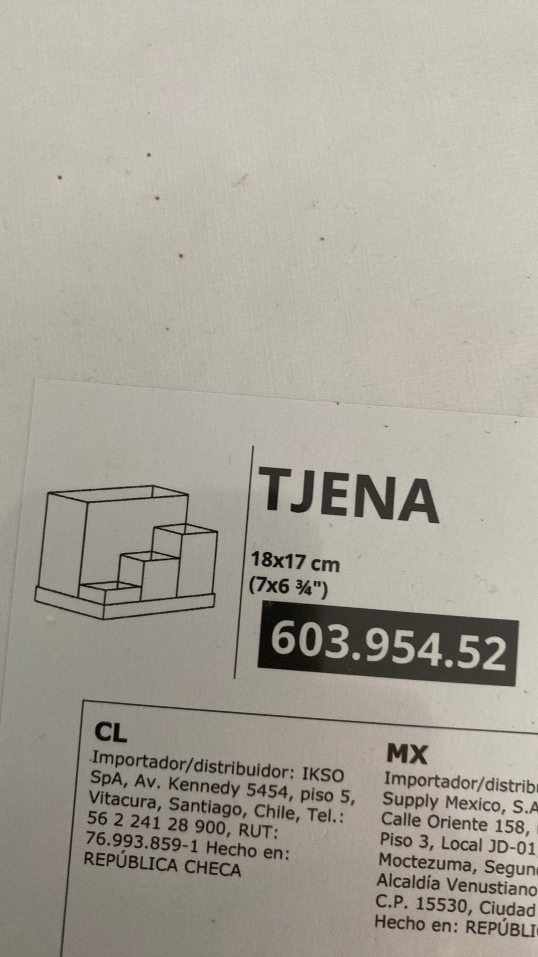 Nieuwe Tjena pennenbak wit gratis, Ophalen of Verzenden, Nieuw