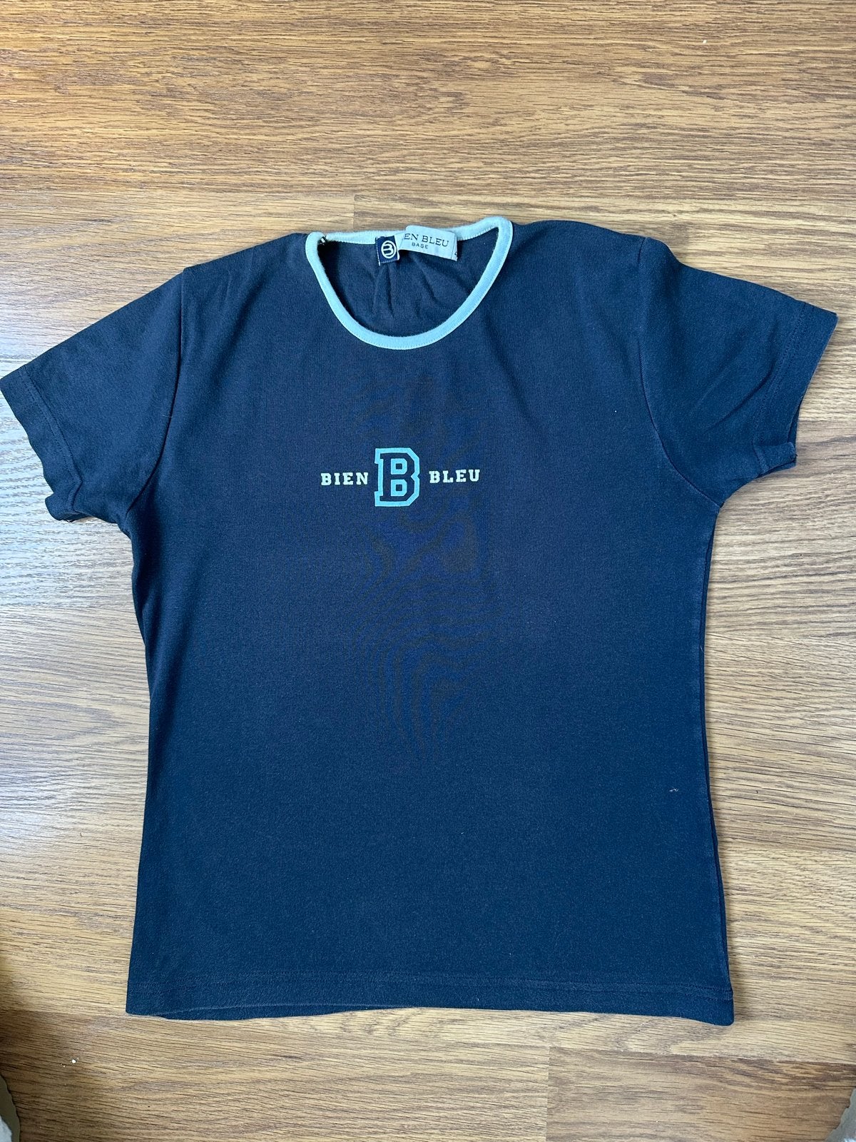 Donkerblauw T-shirt met korte mouwen - Maat L/40, Kleding | Dames, Blauw, Maat 42/44 (L), Ophalen of Verzenden, Korte mouw