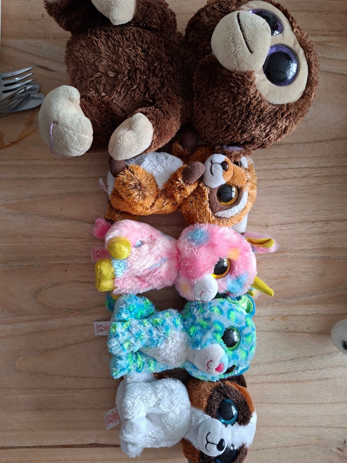 Ty Beanie Boos Knuffels - Diverse Dieren, Gebruikt, Ophalen of Verzenden, Met label, Meerkleurig