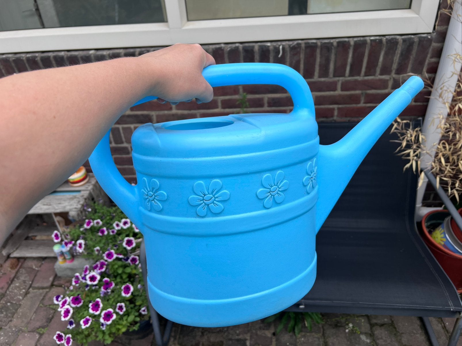 Lichtblauwe Gieter, Ophalen of Verzenden, Zo goed als nieuw, Kunststof