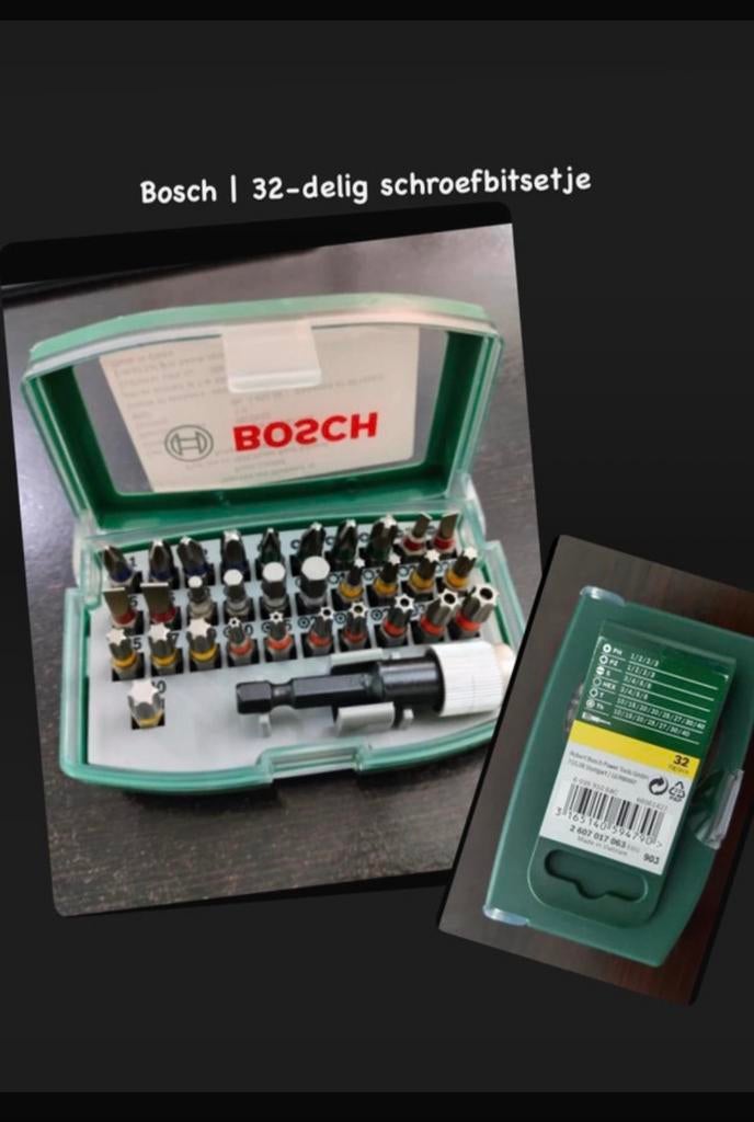 Bosch - 32 delige bitset, Ophalen of Verzenden, Nieuw, Gereedschap of Toebehoren