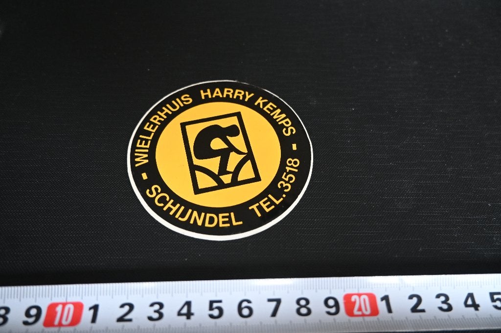 sticker schijndel fiets wielerhuis harry kemps, Ophalen, Zo goed als nieuw