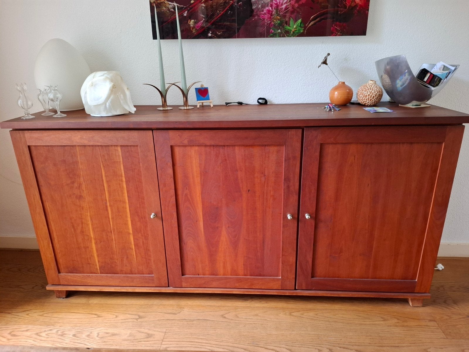 Kersenhouten dressoir 200x50x100 (l b h ), Ophalen, 200 cm of meer, Kersenhout, Massief type Giorgio