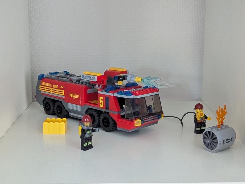 Lego 60061 Vliegveld brandweerwagen, City, Lego, Ophalen of Verzenden, Complete set