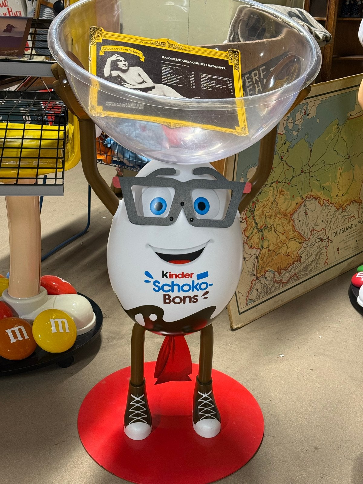 Kinder Schoko Bons Toffee Reclame Display 120cm, Ophalen of Verzenden, Gebruikt, Reclamebord
