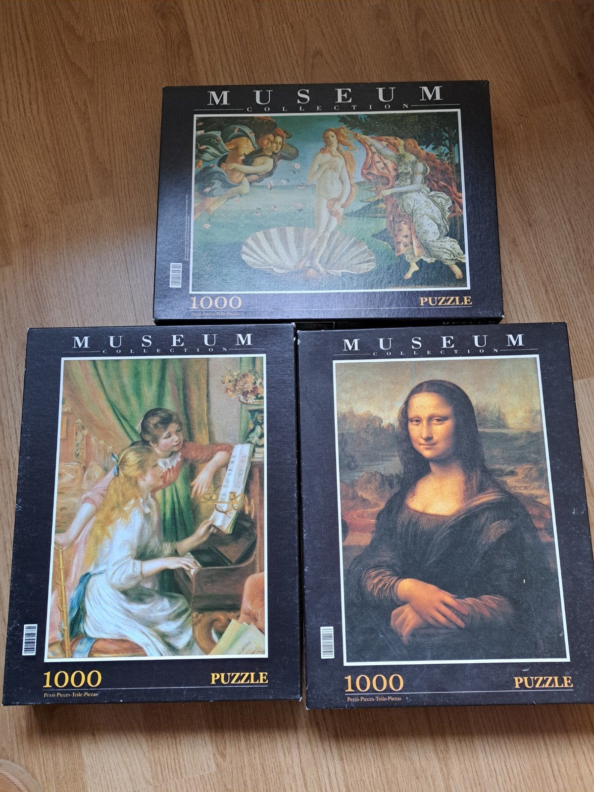 Museum Collectie Puzzels - 4x 1000 stukjes, Ophalen of Verzenden, 500 t/m 1500 stukjes, Gebruikt, Legpuzzel