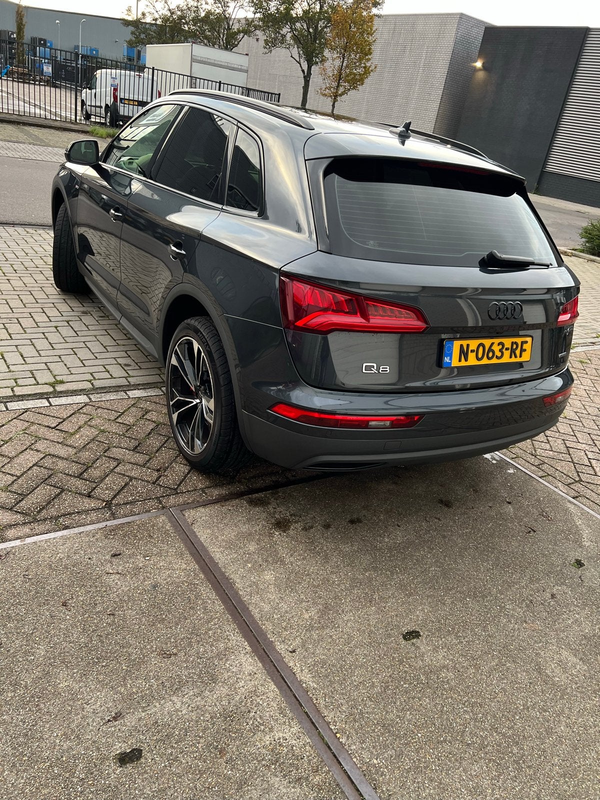 Audi Q5 2.0 Tfsi Quattro 252pk S Tronic 2018 Grijs, Auto's, Audi, 15 km/l, Zwart, 4 cilinders, Leder