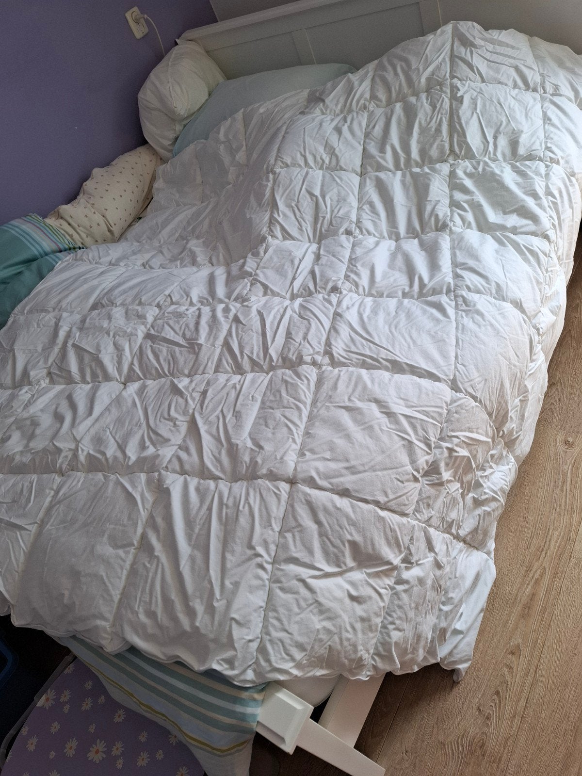 tweepersoons dekbed 200x200, Huis en Inrichting, Slaapkamer | Beddengoed, Wit, Tweepersoons, Ophalen of Verzenden, Overige merken