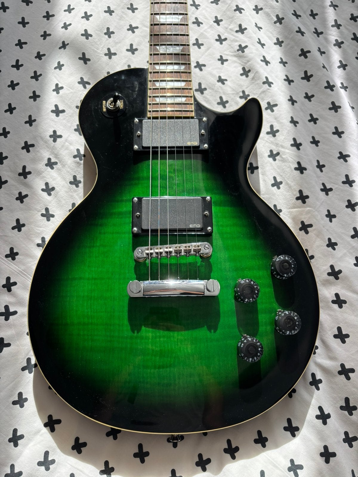 Epiphone Slash Les Paul Standard Anaconda Burst – EMG 81/85, Ophalen, Zo goed als nieuw, Solid body, Epiphone