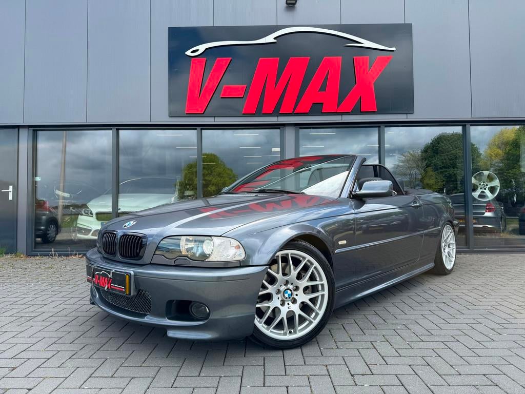 BMW 330CI 3.0 Cabriolet M-Sport Xenon H/Kardon Navi Stoelvw., Auto's, BMW, Gebruikt, Zwart, 1595 kg, Cabriolet