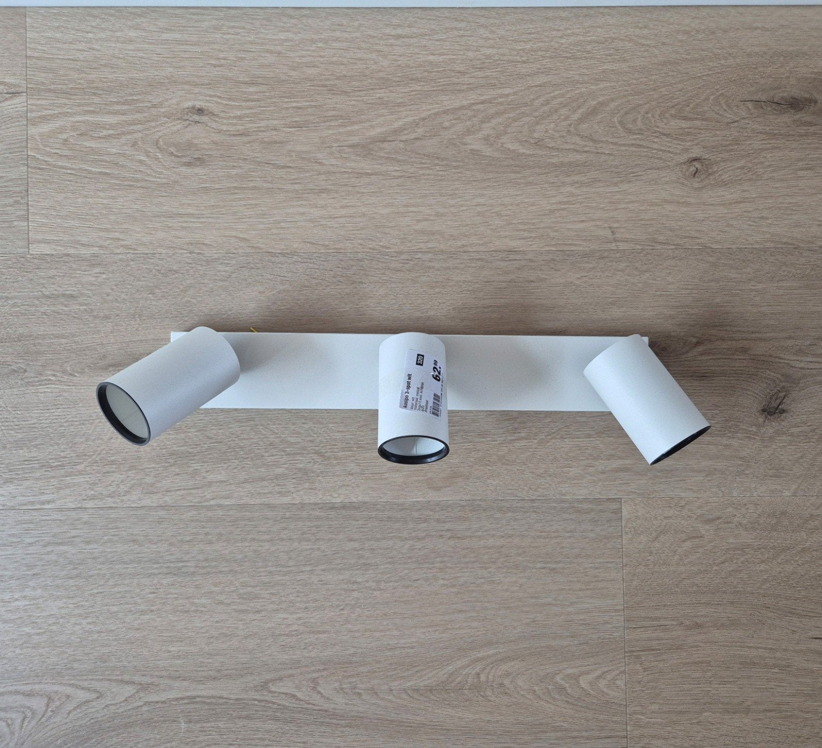 *Nieuw* Witte plafondlamp - spots draaibaar, Ophalen, Nieuw, Metaal of Aluminium