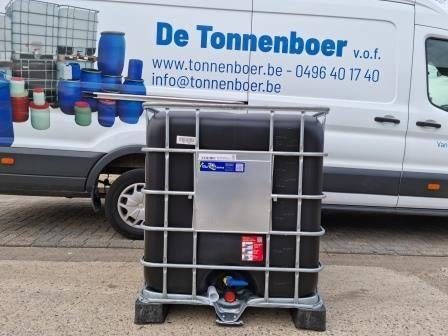 NIEUWE Zwarte ibc van 1060 op pvc pallet ( Tonnen,Vaten ), 150 liter of meer, Ophalen, Nieuw, Kunststof
