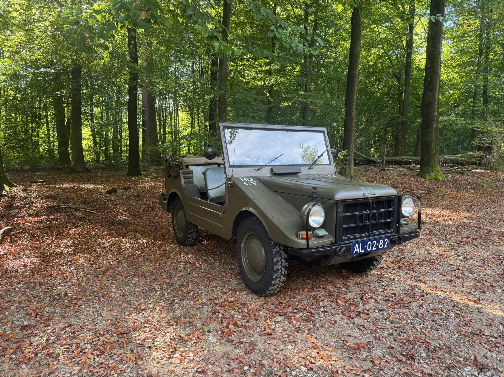 DKW Munga 4 uit 1961 – gereviseerde motor – compleet, 1140 kg, 750 kg, Cabriolet, 610 kg