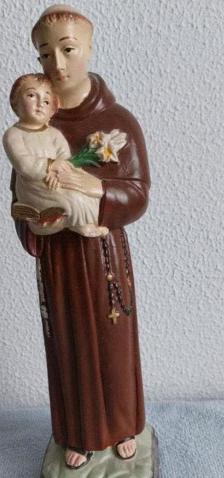 Beeld Heilige Antonius van Padua met kindje Jezus, Ophalen of Verzenden, Gebruikt, Beeld(je), Christendom | Katholiek
