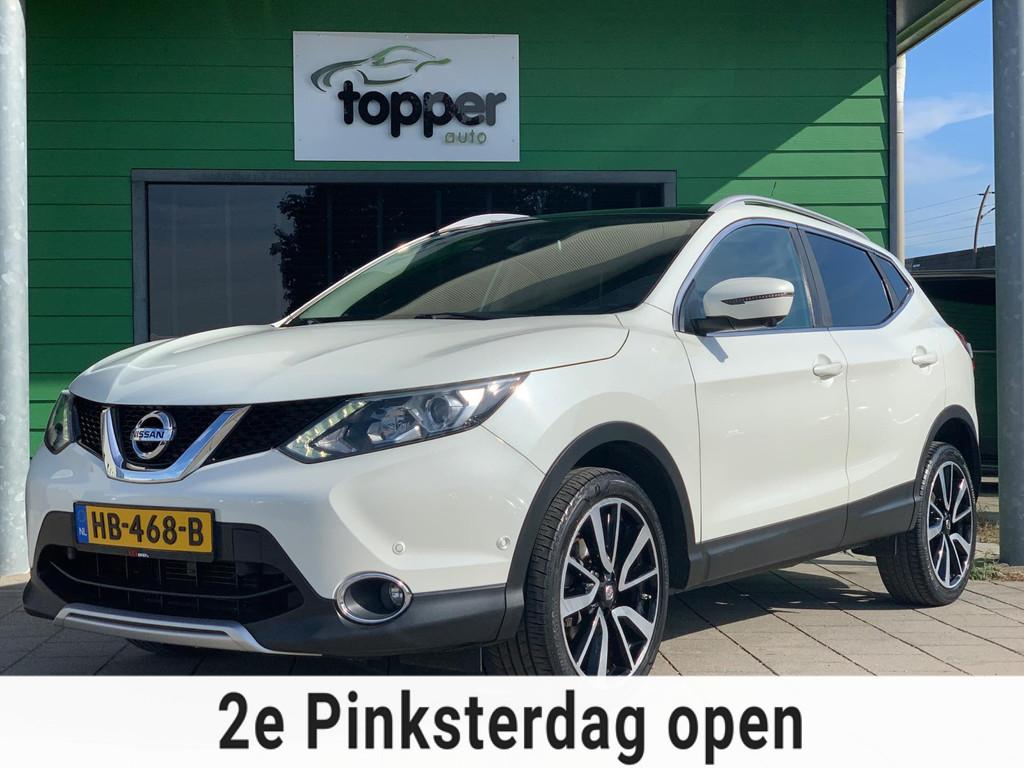 Nissan Qashqai 1.2 Tekna | Automaat | Camera | Navigatie |, Gebruikt, 4 cilinders, 116 pk, Wit