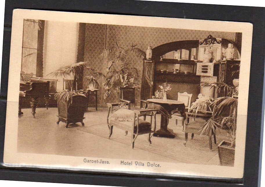 Ned Indië GAROET Hotel Villa Dolce Scarce card  1920, Ophalen of Verzenden, Voor 1920, Buiten Europa