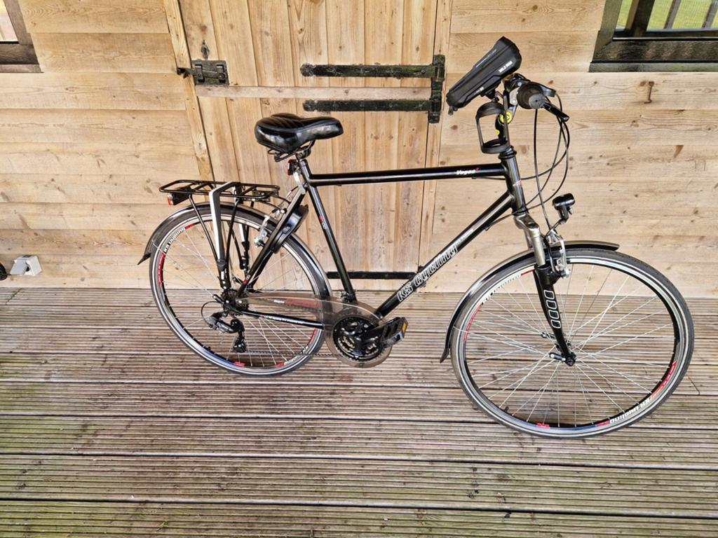 Herenfiets Hybride Sportief Model 2 jaar oud, Fietsen en Brommers, Fietsen | Heren | Herenfietsen, 57 tot 61 cm, Ophalen of Verzenden