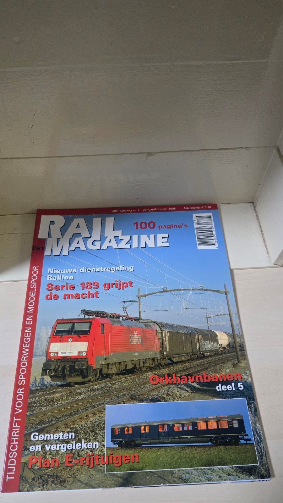 Rail Magazine - Januari/Februari 2008 - Spoorwegen, Verzamelen, Spoorwegen en Tramwegen, Ophalen of Verzenden, Overige typen