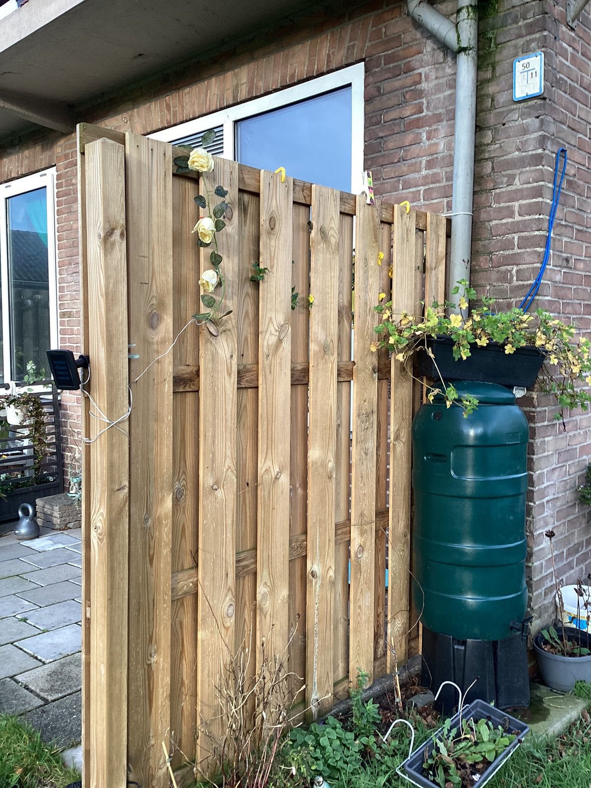Schutting 180 bij 180, Ophalen, Minder dan 3 meter, Hout, 1 tot 2 meter
