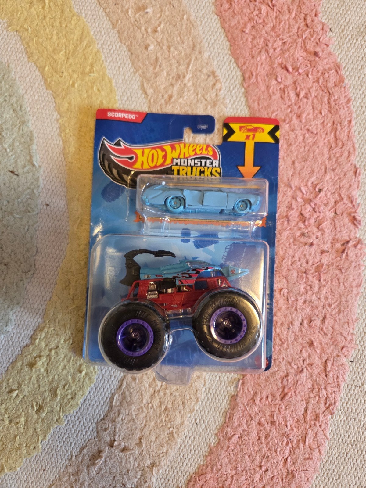 Nieuw: Hot Wheels Monster Truck Scorpedo, Kinderen en Baby's, Speelgoed | Speelgoedvoertuigen, Ophalen of Verzenden, Nieuw