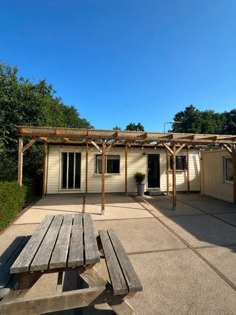 Ruim dubbel chalet te koop – zonder staanplaats, Caravans en Kamperen, Tot en met 4